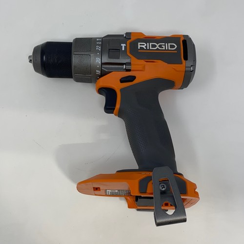 RIDGID 18V Brushless 1/2" Hammer Drill/Driver R86115 Orange/Gray
