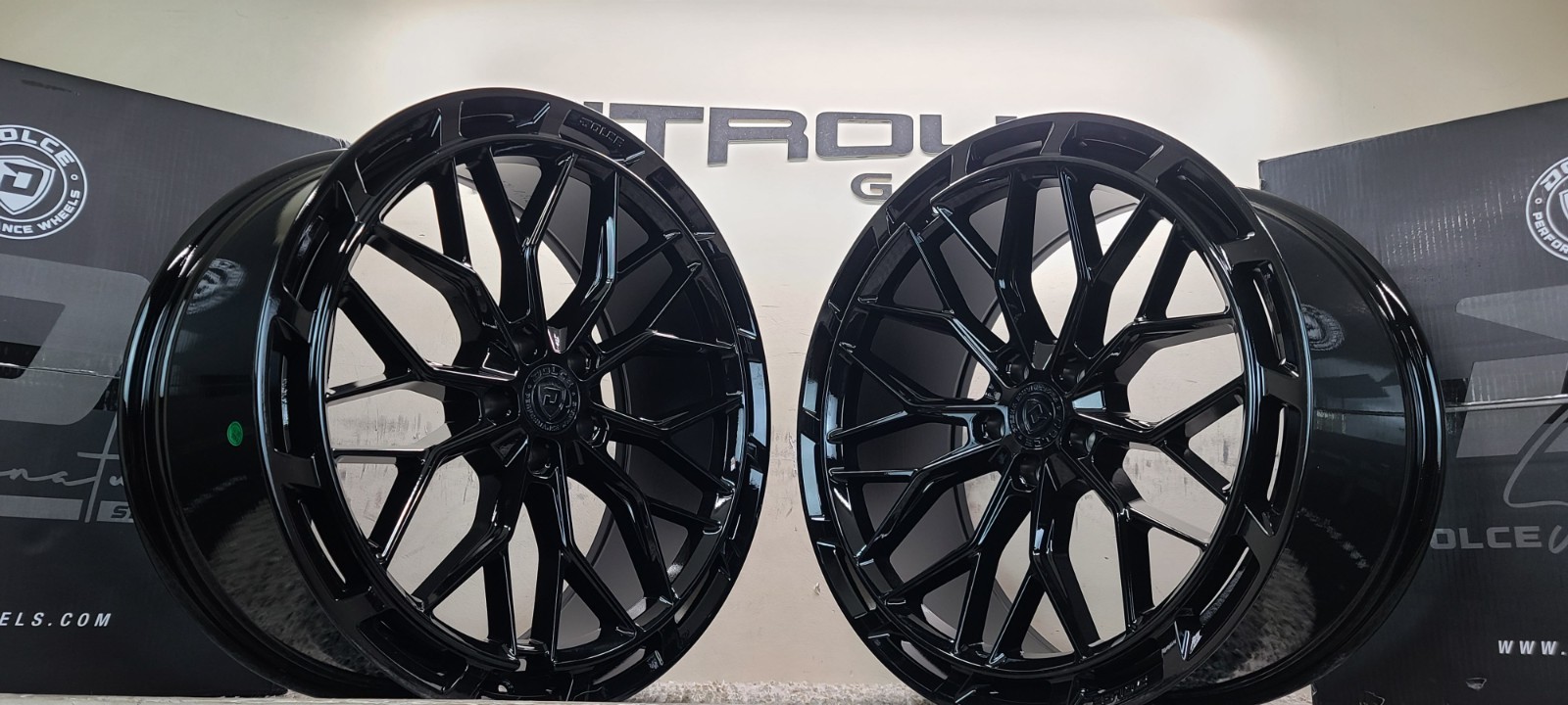 22 DOLCE MAGARI BLACK STAGGERED WHEELS FITS BENTLEY FLYING SPUR SEDAN 2003-2018