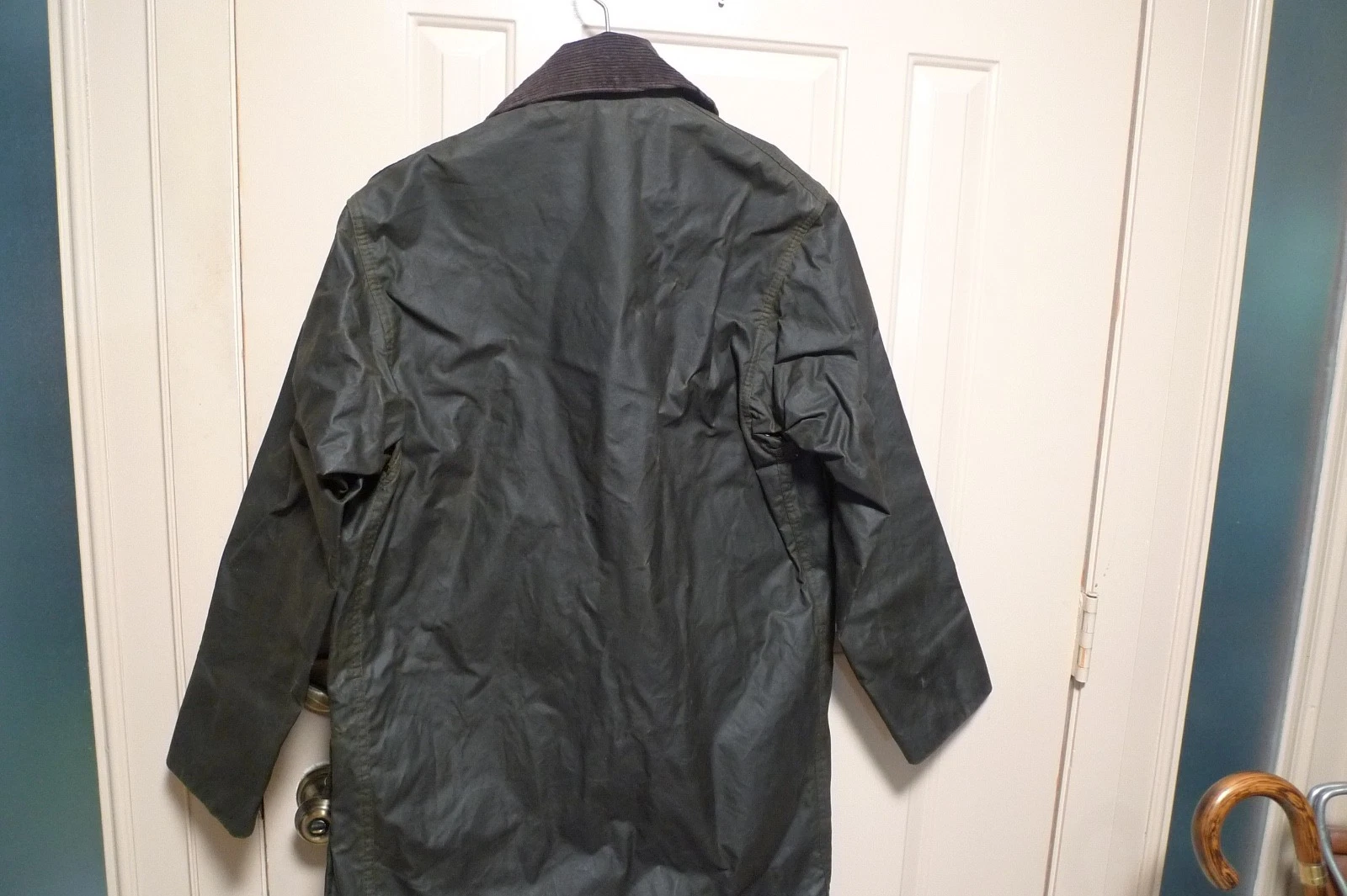 BARBOUR - A200 BORDER WAX COTTON JACKET - SAGE - MADE IN UK - EXCELLENT - 36 image 17
