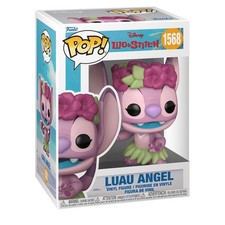 Funko Pop Disney Lilo  Stitch Luau Angel 1568 Vinyl Figure Pink Tropical Toy 2B