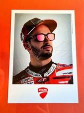 Autografo Cartolina ANDREA  DOVIZIOSO Ducati Eyewear MOTO GP Autentico 