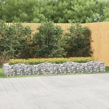Arched Gabion Raised Bed Galvanised Iron