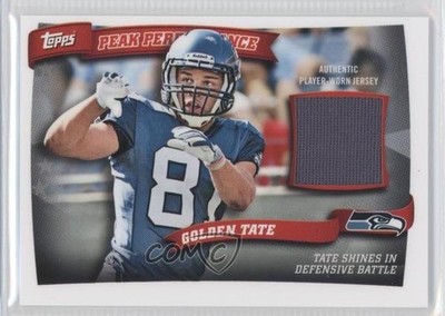 2010 Topps Peak Performance Relics Golden Tate #PPR-GT 0f4