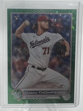 2022 Topps #38 Mason Thompson Green Foilboard #/499 RC Nationals A51