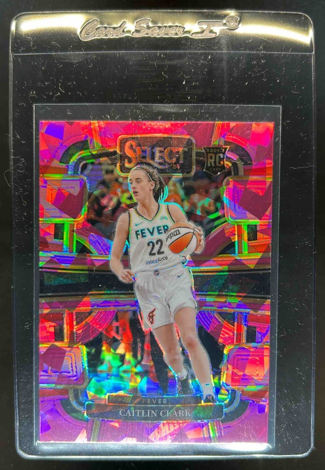 2024 Select WNBA Caitlin Clark RC Pink Ice Prizm Concourse #72 Fever