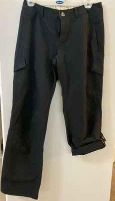 EMS Eastern Mountain Sports Trailhead Convertible Black Hiking Stretch Pants 6 R