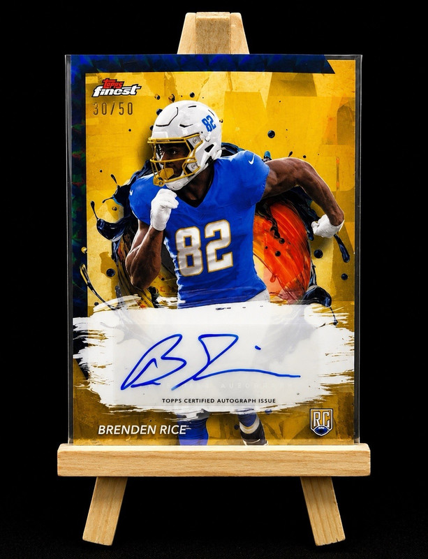 Topps 2024 Finest Brenden Rice Rookie Finest Autographs RFA-BR Auto 30/50🔥🔥🔥