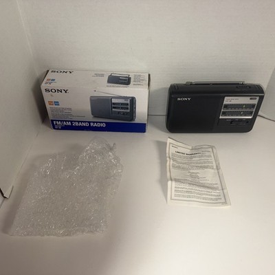 Sony ICF-38 FM/AM Vintage Portable Radio Orig box papers Excellent Cond Tested
