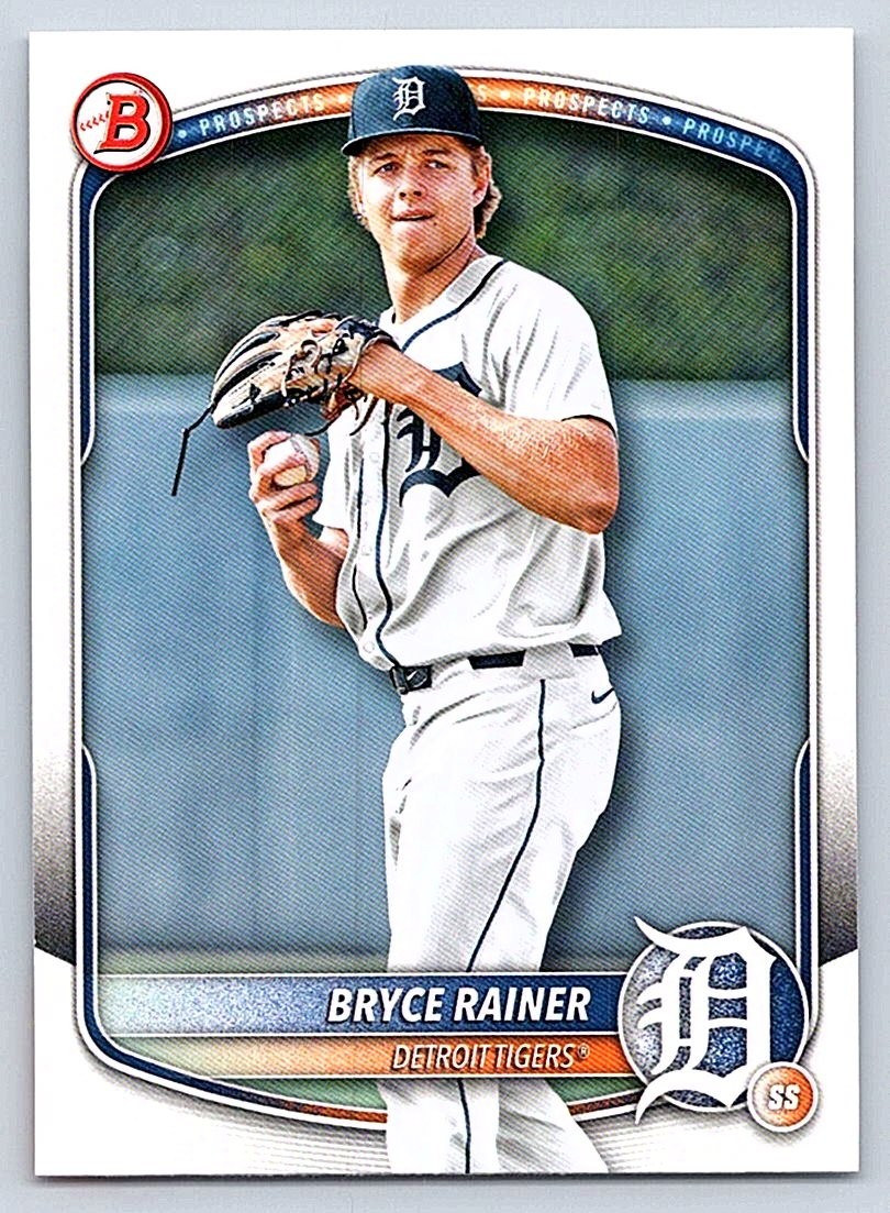 BRYCE RAINER TIGERS  2025 BOWMAN PROSPECTS #BP-49