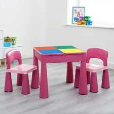Liberty House Toys Kids 5-in-1 Activity Table and 2 Chairs Set