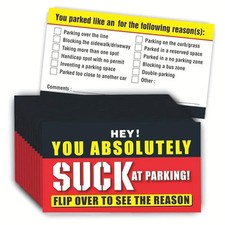 You Absolutely Suck At Parking Cards 100 Pack Durable 3.5 x 2 Inch Cards