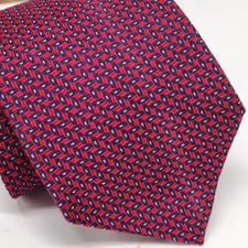 Brooks Brothers Makers Red With Blue Neck Tie Necktie Silk