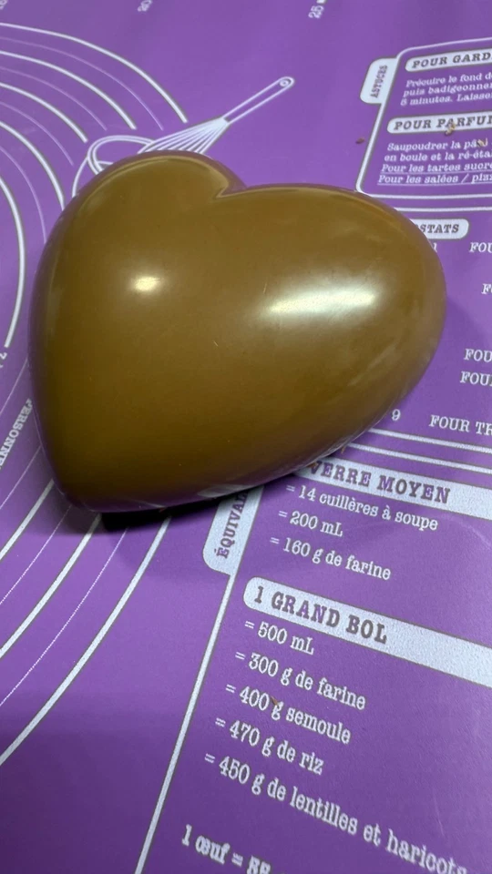 Handmade 3D Heart Milk Chocolate Bar Artisan Belgian Callebaut Gift Unique 100g. - Image 3 of 4