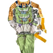 Disney Toy Story Kid's 3pc Cotton Pajama Set Woody  Buzz Sleepwear Lightyear 2T