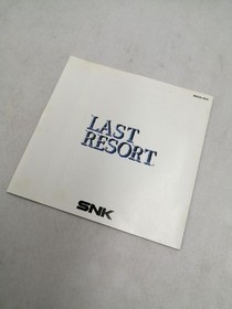 Snk NEOGEO CD Soft Last Resort Used