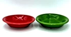 Fiesta Fiestaware Shamrock Green And Red Scarlet Fruit Berry Bowl 5.25”HLC Set 2