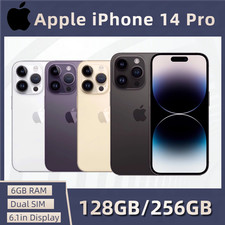 New Apple iPhone 14 Pro (5G) -128GB/256GB+6GB RAM- Factory Unlocked Smartphone