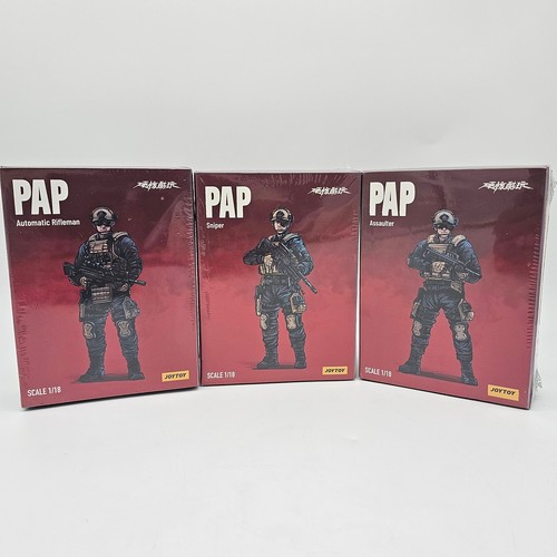 JoyToy PAP Set of 3 Figures Automatic Rifleman Sniper Assaulter 1/18 ...