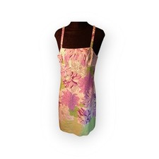 Ann Taylor Loft 100% Linen Sundress Floral Size 2 New
