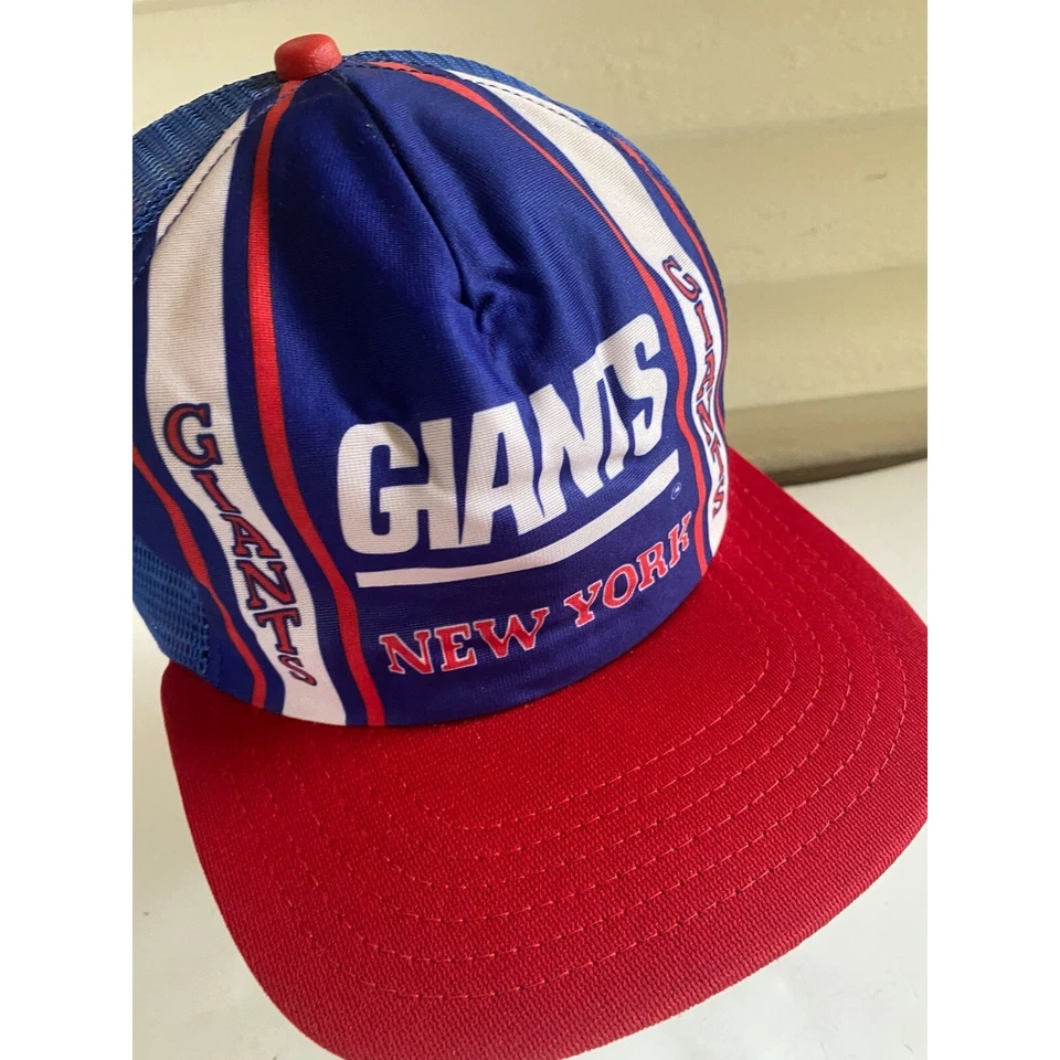 1980’s VINTAGE NY Giants Mesh Trucker Hat New Era Pro Design Made in USA NFL - Image 3 of 4
