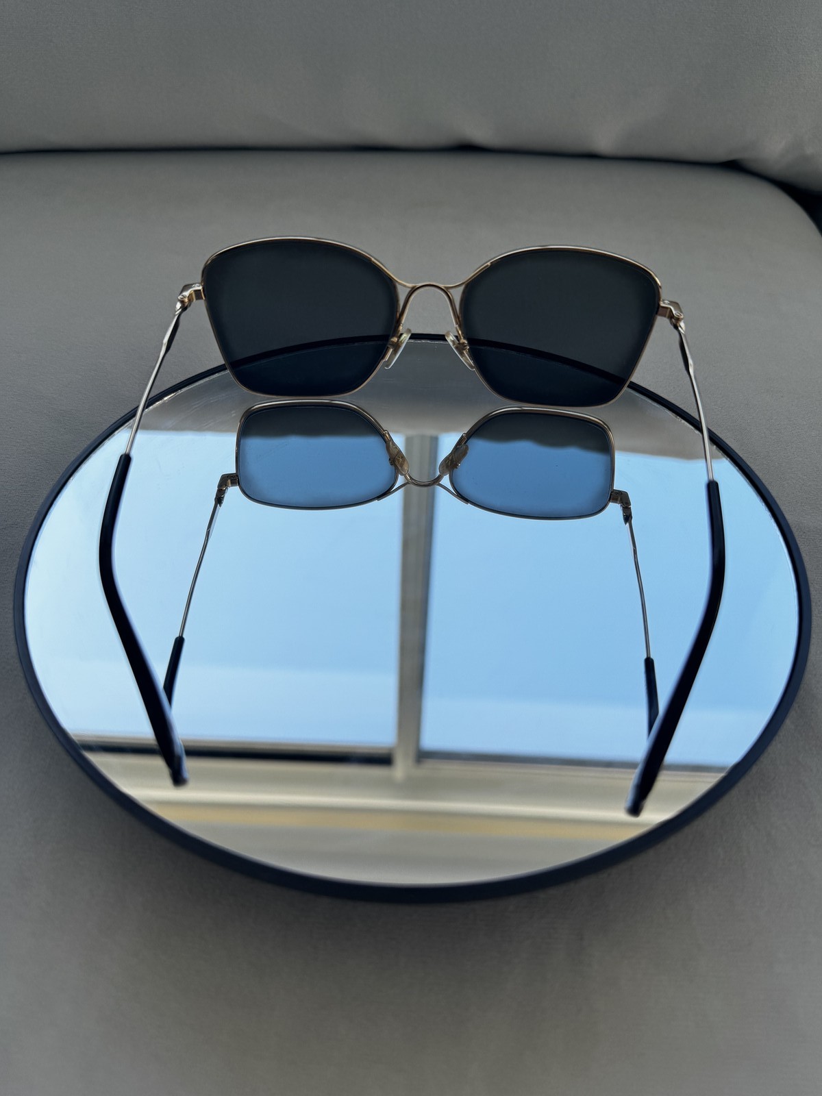 Givenchy Gold/Grey Silver Mirror 56-18-145 Sunglasses thumbnail 5