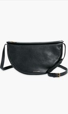 Mansur Gavriel Moon Sling Bag Leather Black N...