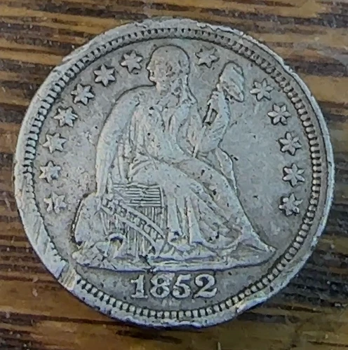 1852 Liberty Seated Dime Nice Original XF Details CHRC