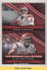 2009 Bowman Draft Picks Mark Sanchez Clay Matthews #ASC5 READ 0b3