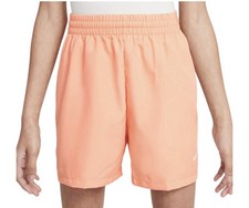 Nike Multi Big Kids' Dri-FIT 4" Woven Shorts Apricot Agate/White Size L New