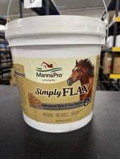 Manna Pro Simply Flaxseed Feed Horses Omega-3 Fatty Acids 8LB SKIN COAT HEALTH