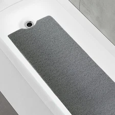Bathtub Mat Non Slip Shower Soft PVC Loofah Bath Tub Mats for Bathroom 16''X40''