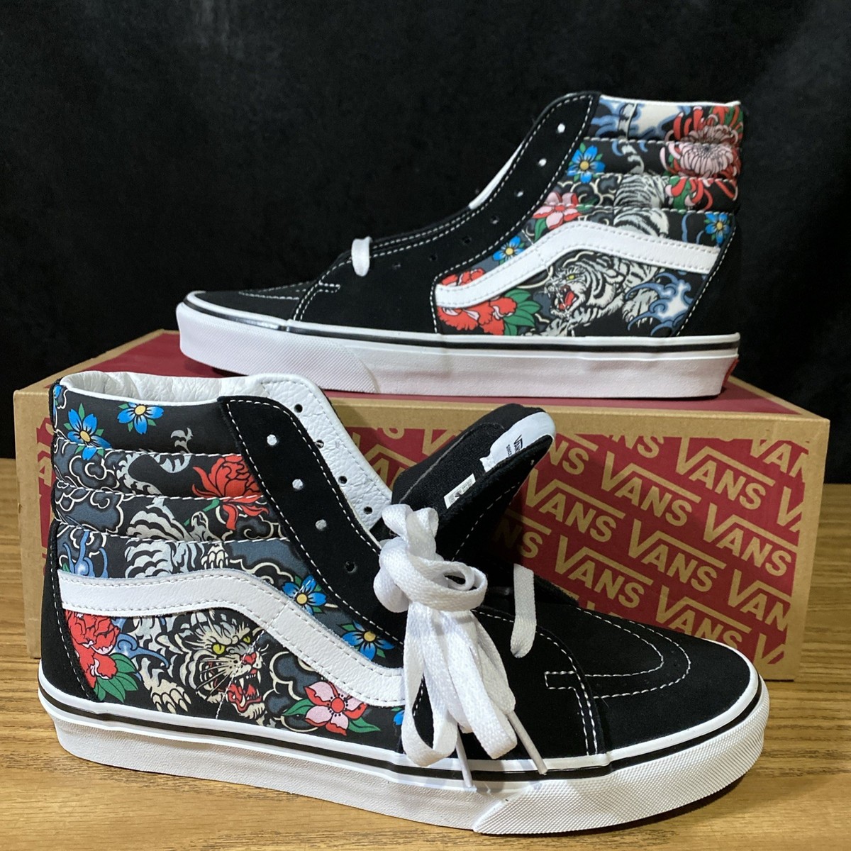 VANS‎ HIGH TOP SNEAKERS (sz 9) Vans Off The Wall Sk8 Hi Black White Stripe High Top Skate  main image 3