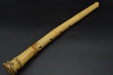 Japanese antique Vintage Shakuhachi Flute Instrument length 57.0cm Bamboo Japan