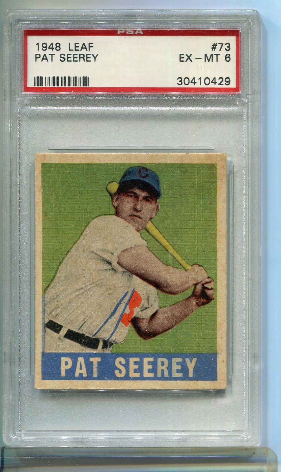1948 Leaf #73 Pat Seerey PSA 6 EX/MT
