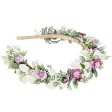 Green Fairy Flower Crown, Handmade Floral Headpiece