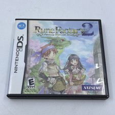 Rune Factory 2: A Fantasy Harvest Moon (Nintendo DS, 2008) CIB w/ Manual TESTED!