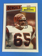 1987 TOPPS  #193 M,AX MONTOYA CINCINNATTI BENGALS FOOTBALL CARD