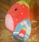 Squishmallows Scarlet Strawberry Mini Plush Doll Washable Red Pink Green 2024 — photo 1
