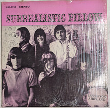 Jefferson Airplane Surrealistic Pillow vinyl record LSP 3766 Ultrasonic 1967 VG+