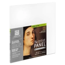 Ampersand Primed Smooth Artist Panel 10x10 Flat Profile Art Gesso Board