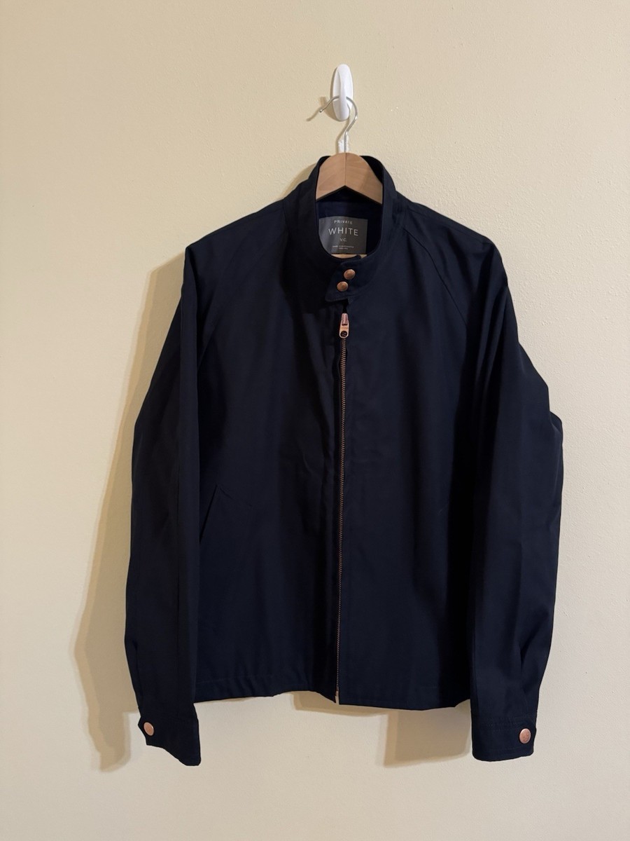Private White VC Ventile Harrington Jacket Navy Blue Size 6 | eBay