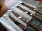 4 LOOK LIKE NOS Towle CANDLELIGHT Sterling Silver Handle 8 3/4" DINNER KNIVES