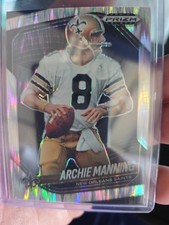 2025 Panini Prizm Black Archie Manning #97 Skewed Prizm /249 New Orleans Saints