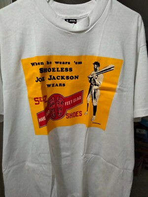 Joe Labero Illusions Tシャツ サイズ14 SHOELESS JOE JACKSON shirt SIZE LARGE L NEW SEALED! | eBay