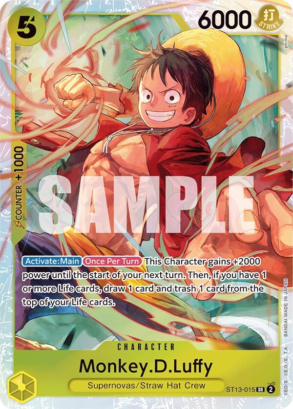 Monkey.D.Luffy (015) ST13-015 Ultra Deck: The Three Brothers Foil