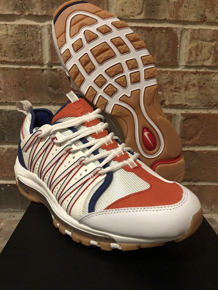 Nike Air Max 97 Clot Olympic Team USA Red White Blue Gum Running Shoes  