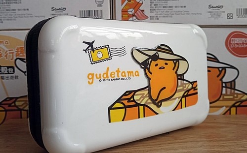 Sanrio Gudetama mini storage cases cosmetic travel hard shell case - Picture 5 of 9
