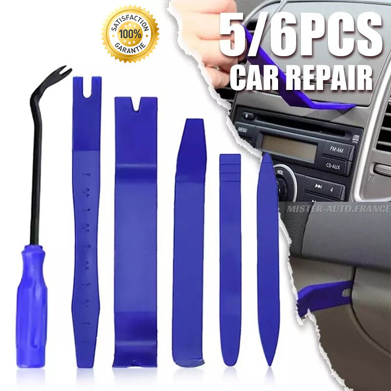 Trousse Outils De Démontage Garnitures 32 Pièces - Extracteurs Panneaux Voiture, Autoradio Et Tableau De Bord