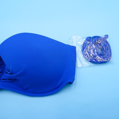 Haut De Bikini Victoria's Secret Bandeau Push-up Bleu Taille 32B - Neuf Sans étiquettes