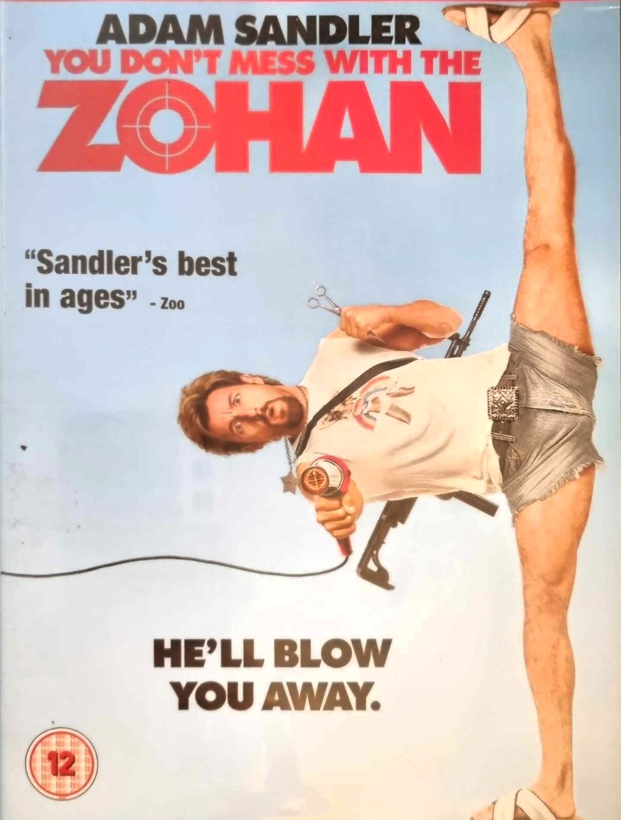 You Don't Mess With The Zohan, Adam Sandler DVD  Cert 12 FREE P & P
